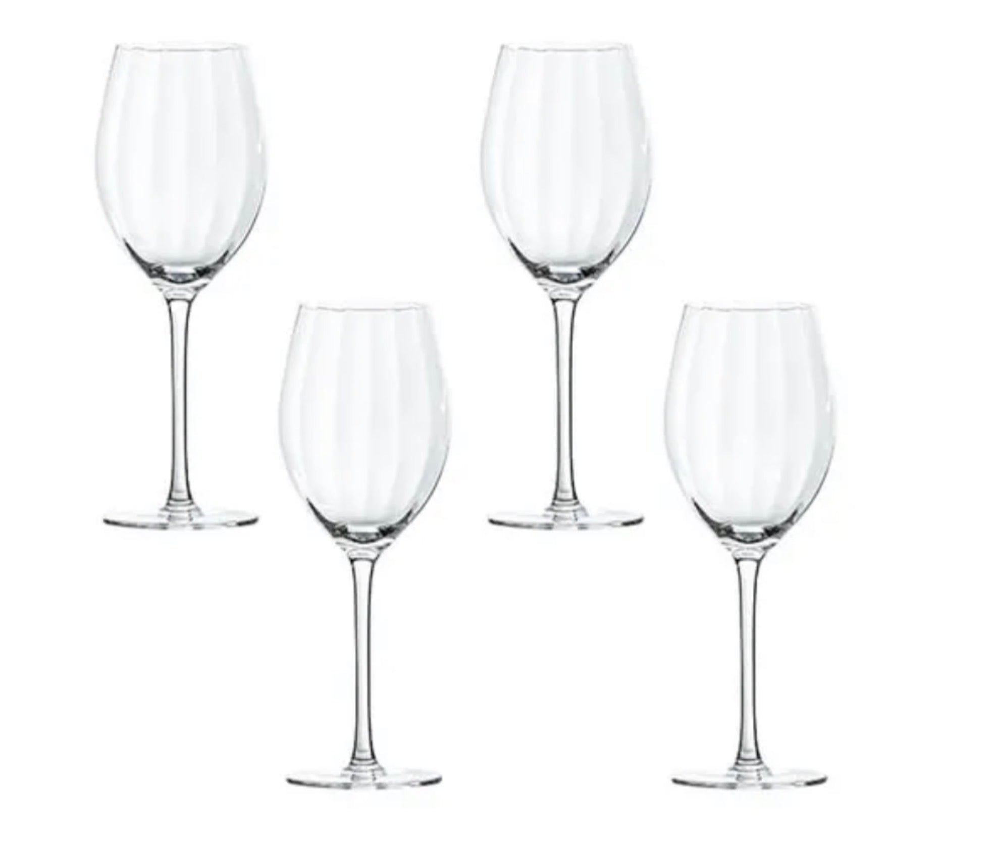 Artisan Street Ripple Set of 4 Red Wine Glasses