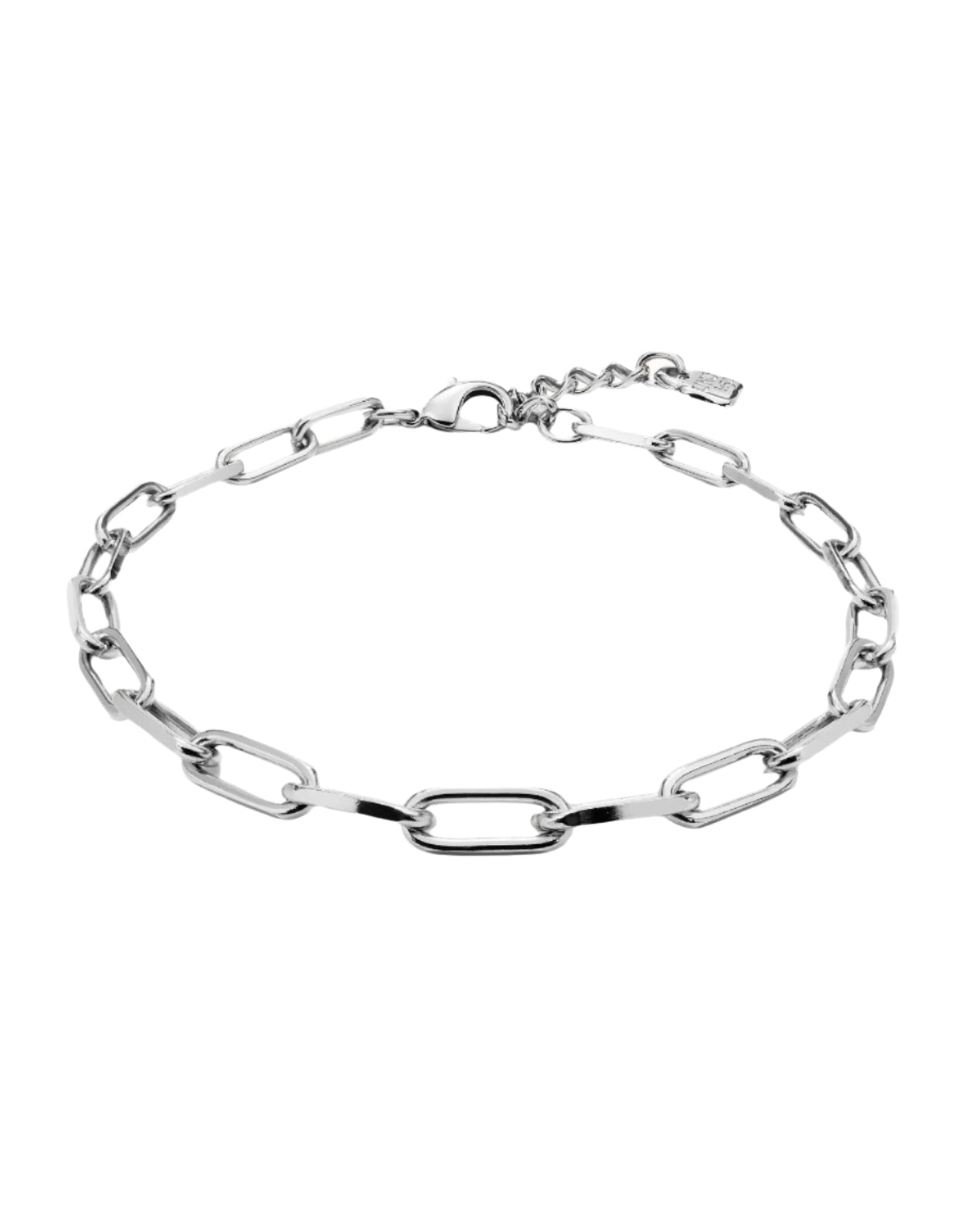 Uno De 50 Short Oval Link Chain Necklace