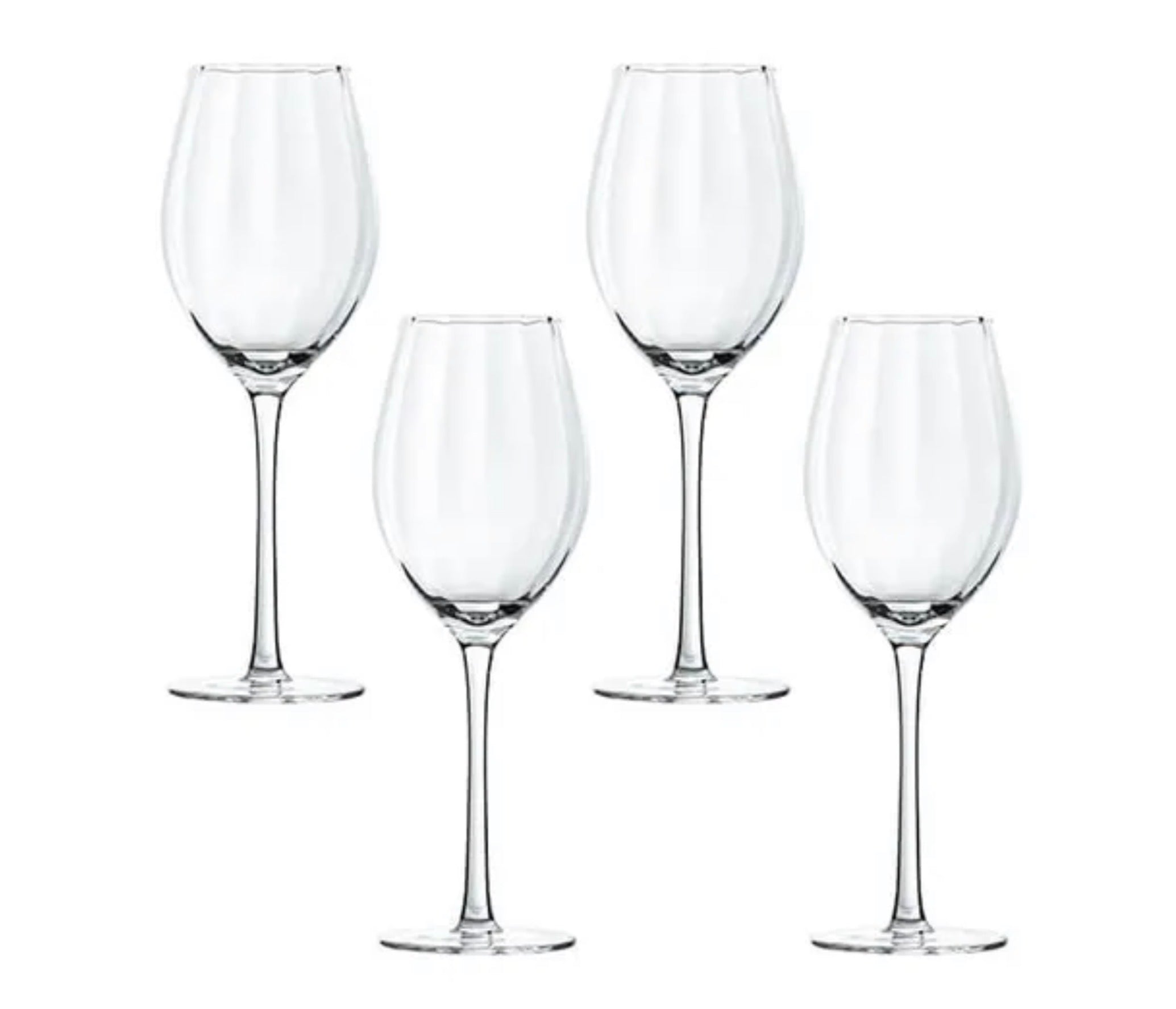 Artisan Street Ripple Set of 4 White Wine Glasses