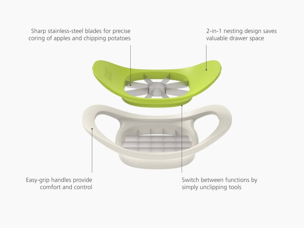 Nest™ Press 2-in-1 Fruit & Vegetable Cutter