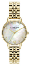 Olivia Burton Classic 30mm Mother of Pearl & Gold Bracelet Watch