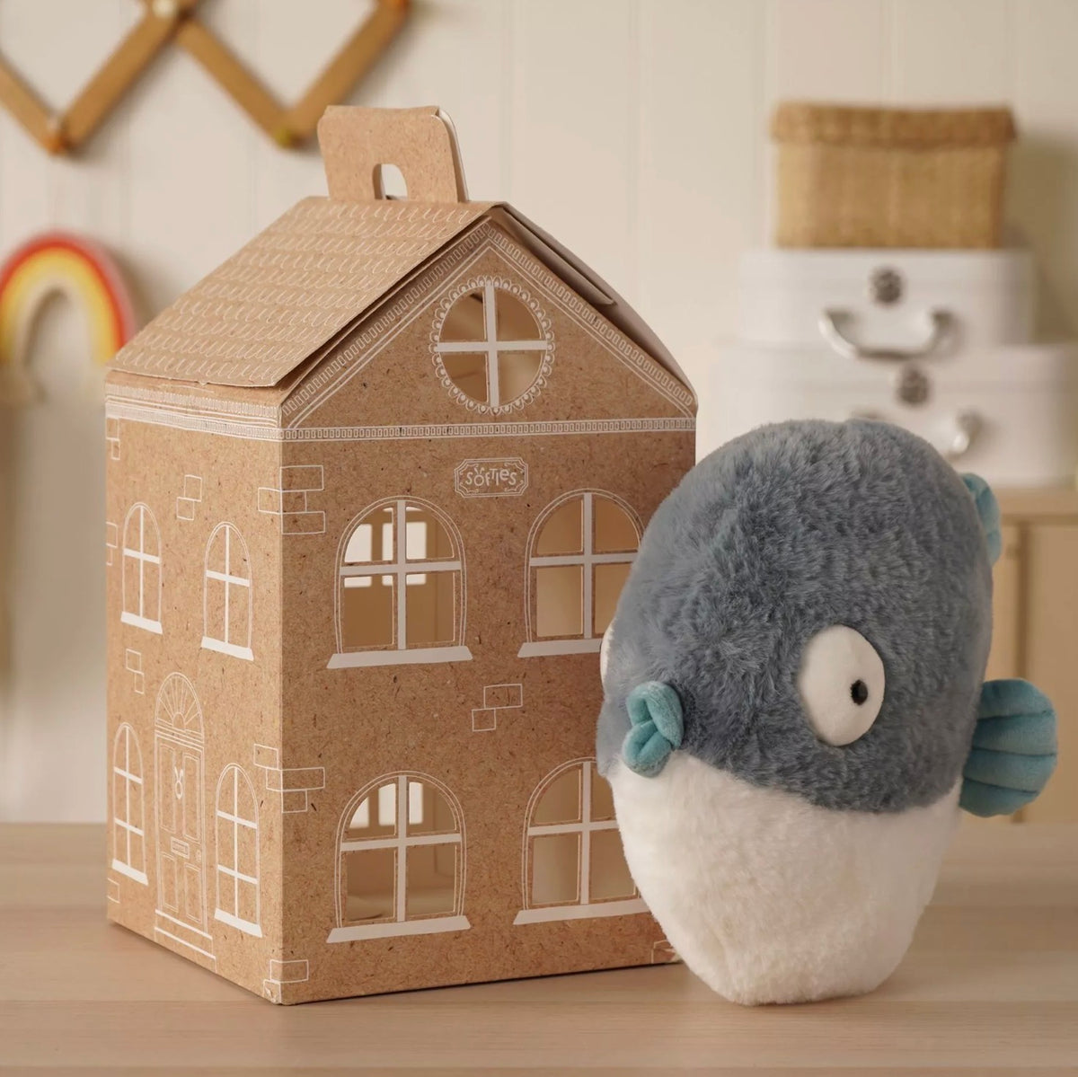 Softies Phil The Plush Puffa Fish