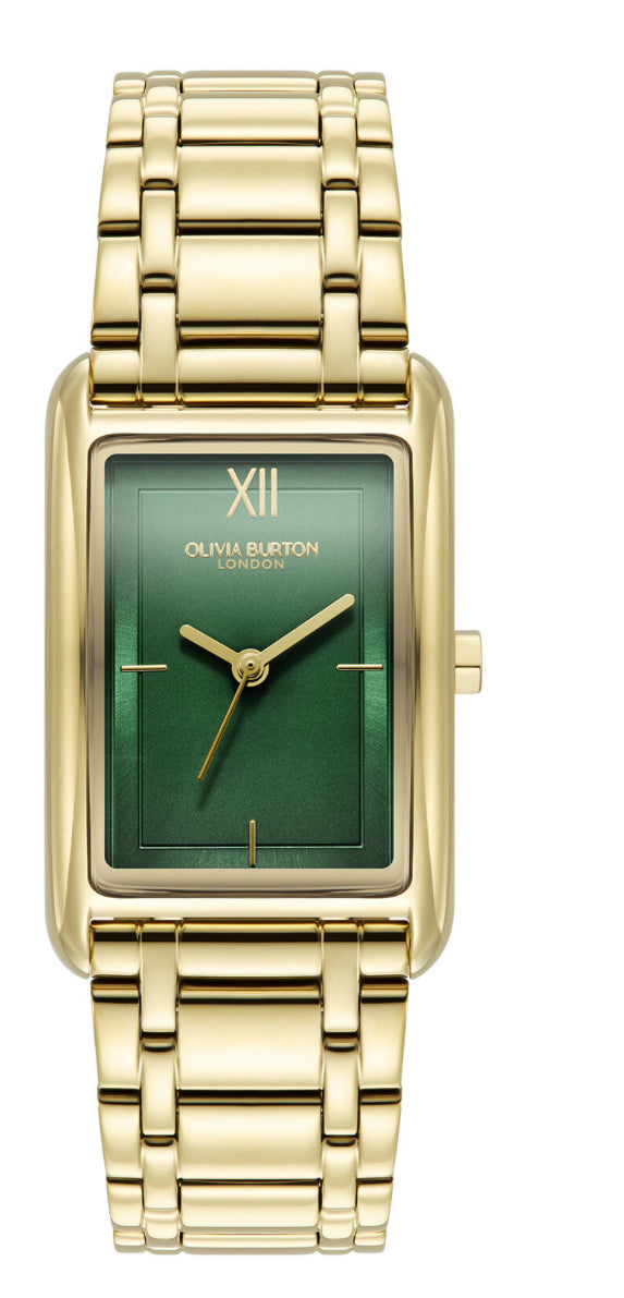 Olivia Burton Classic Grove Forest Green & Gold Bracelet Watch