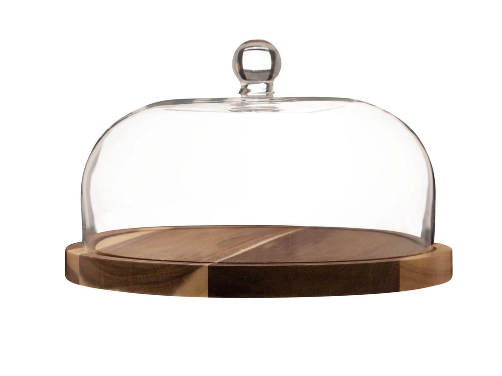 Selected Cheese/Cake Dome Wooden Board 26cm