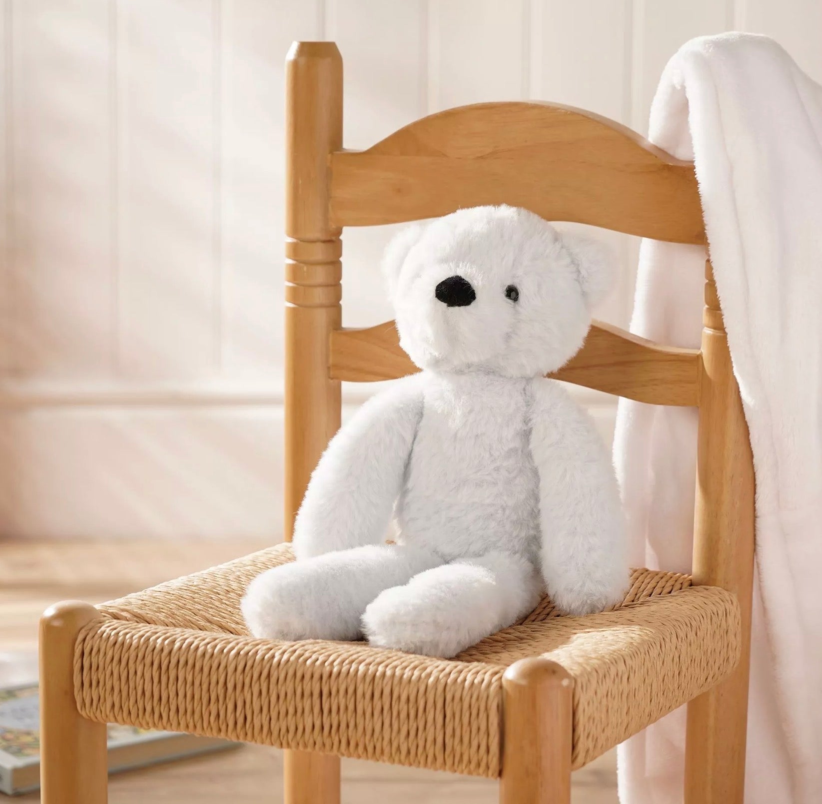 Softies Benny The Plush Long Leg Baby Blue Teddy Bear