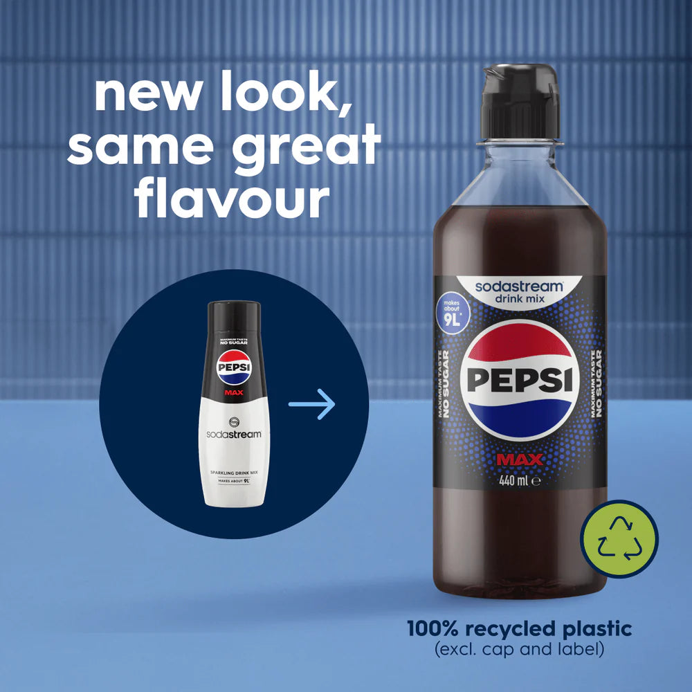 Sodastream Sparkling Drink Mix Pepsi Max 440ml Duo Cap
