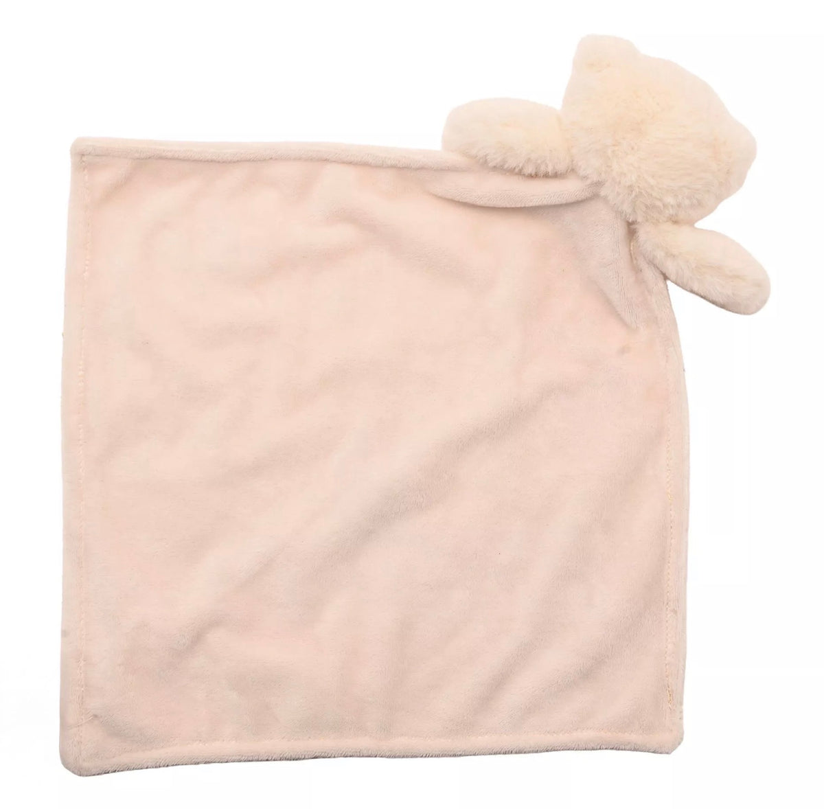 Softies Baby Comforter - Lola Bear - White Two Side Short Plush