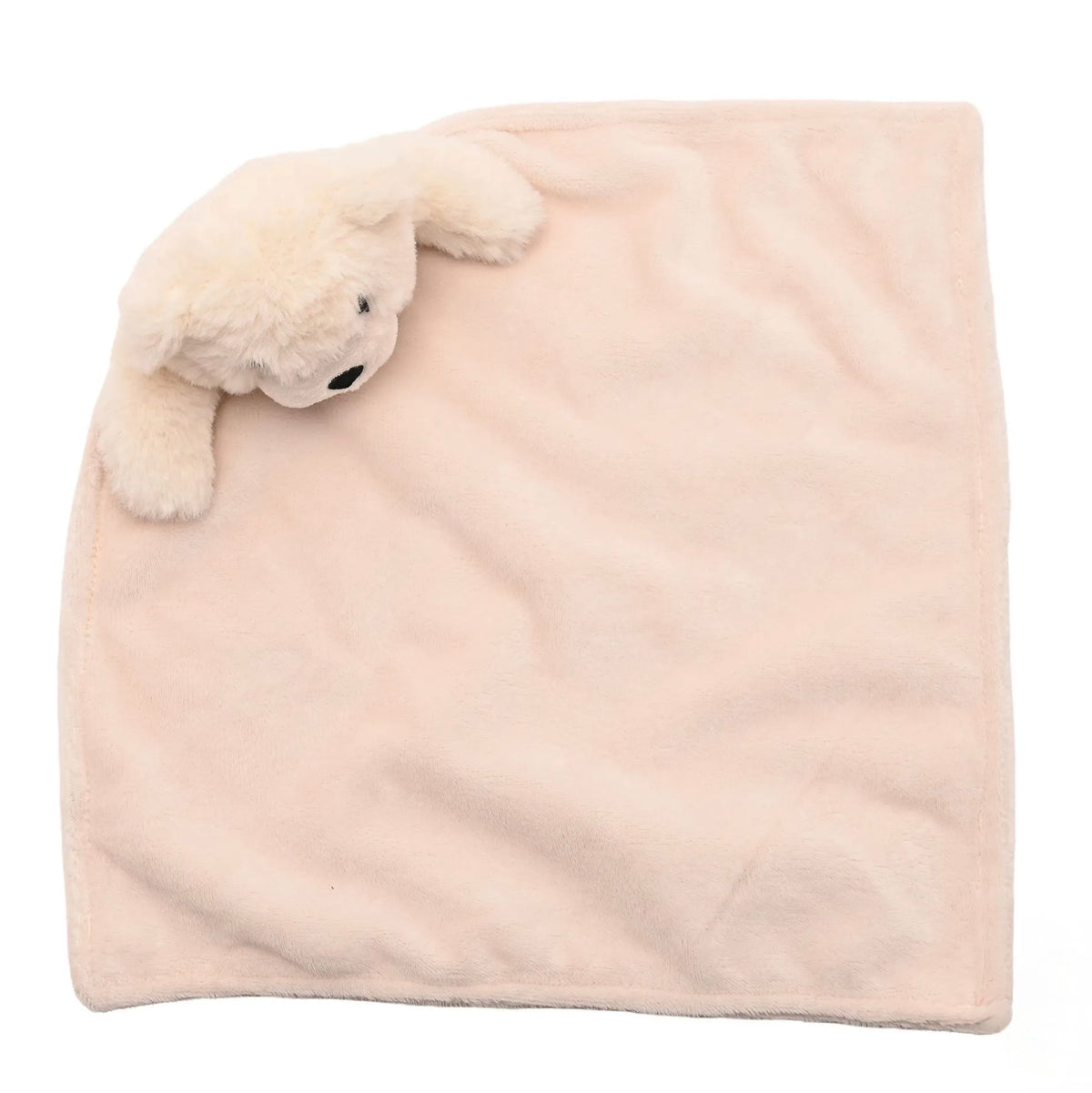Softies Baby Comforter - Lola Bear - White Two Side Short Plush
