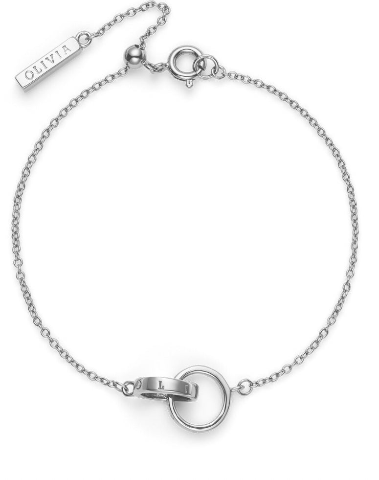 Olivia Burton The Classic Interlock Bracelet Silver
