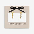 Joma Jewellery Loved By You Cluster Cubic Zirconia Hoop Earrings In Gold Plating