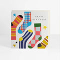 Belly Button Happy Birthday Socks Greetings Card
