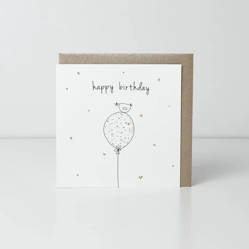 Belly Button Designs Happy Birthday Balloon Greetings Card