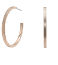 Olivia Burton Classic Linear Carnation Gold Hoop Earrings