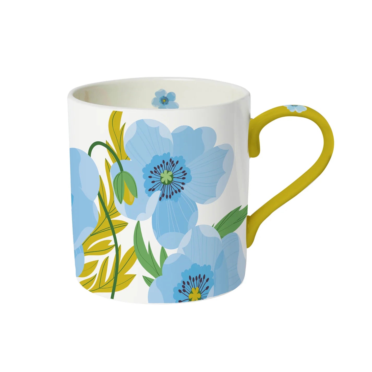 Belly Button Designs Fine Bone China Mug Blue Poppy
