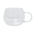 Belly Button Signature Hearts Glass Mug