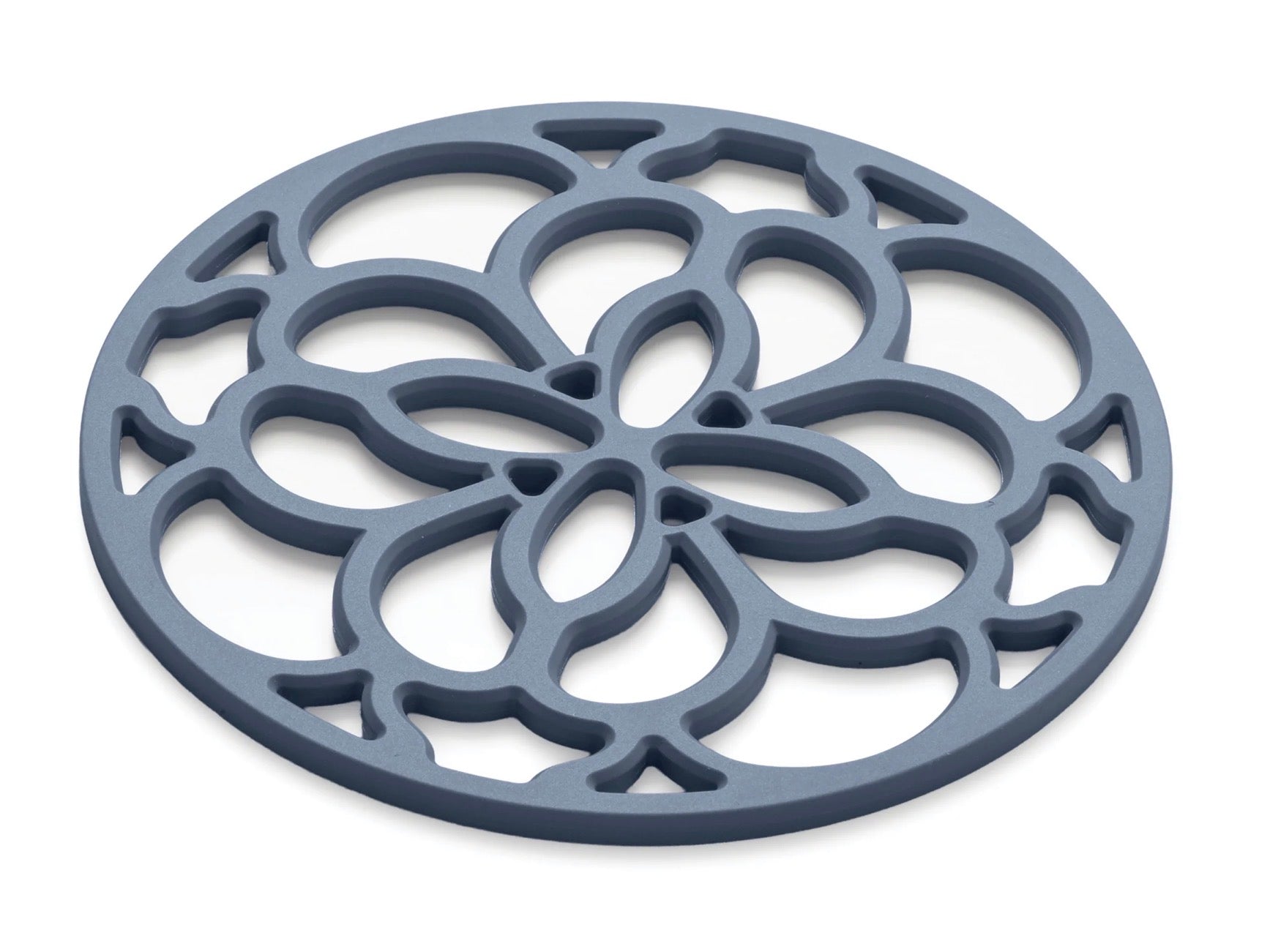 Zeal Mini Provence Blue Silicone Heritage Circular Hot Mat Trivet, 13cm