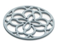 Zeal Mini Duck Egg Blue Silicone Heritage Circular Hot Mat Trivet, 13cm