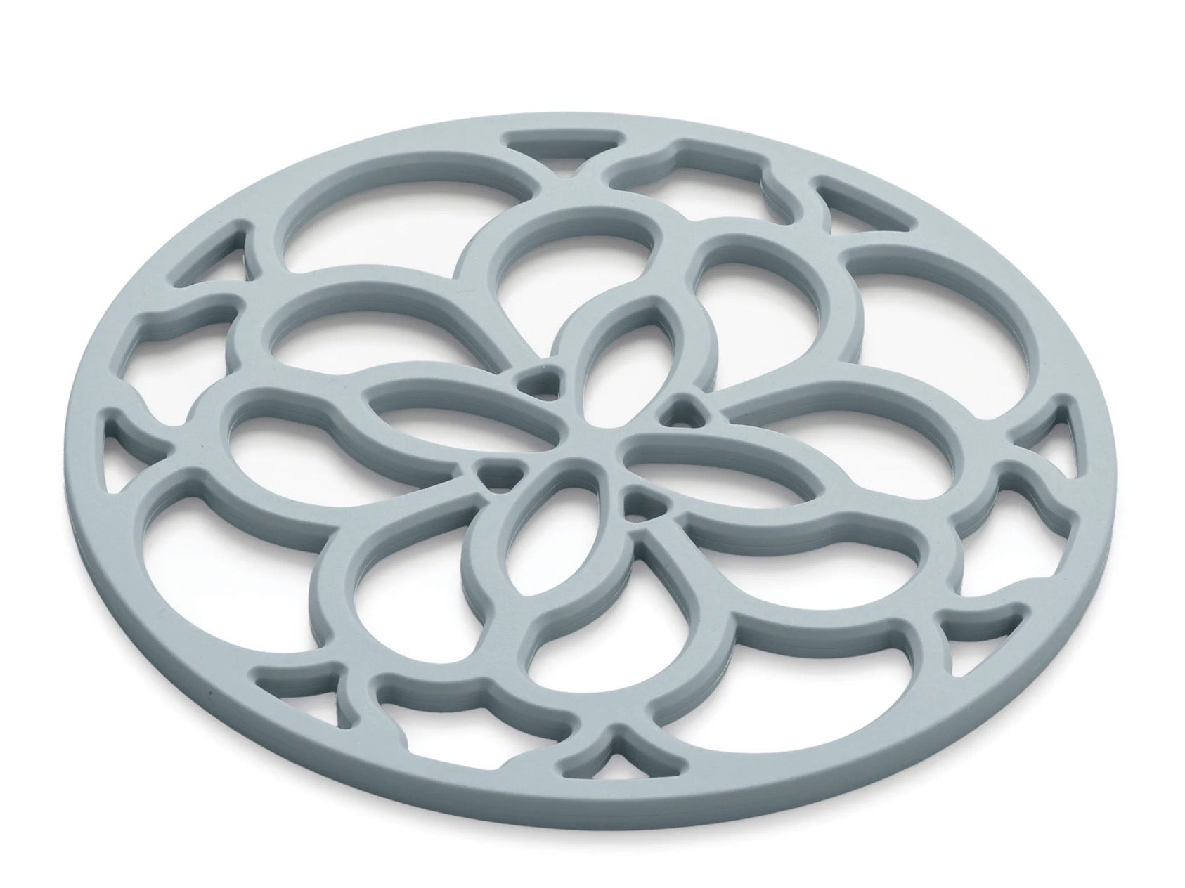 Zeal Mini Duck Egg Blue Silicone Heritage Circular Hot Mat Trivet, 13cm
