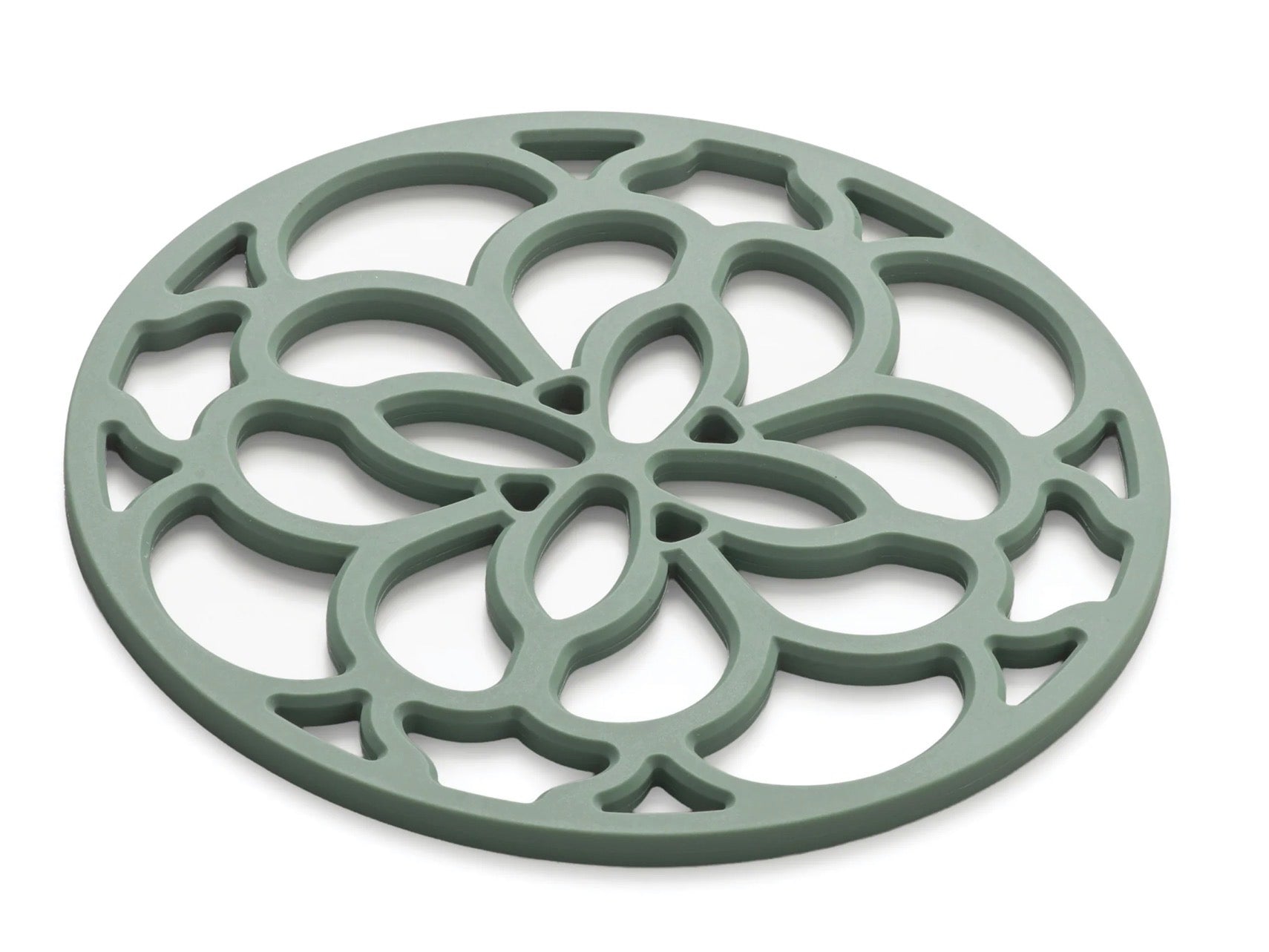 Zeal Mini Sage Silicone Heritage Circular Hot Mat Trivet, 13cm