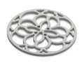 Zeal Mini French Gray Silicone Heritage Circular Hot Mat Trivet, 13cm
