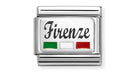 Nomination Composable Classic Country Symbols In Steel Enamel and 925 Sterling Silver Florence with ITA Flag