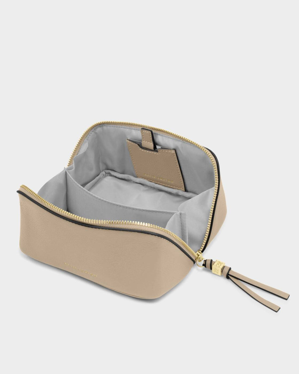 Katie Loxton Fold-Out Mirror Make Up Bag Light Taupe