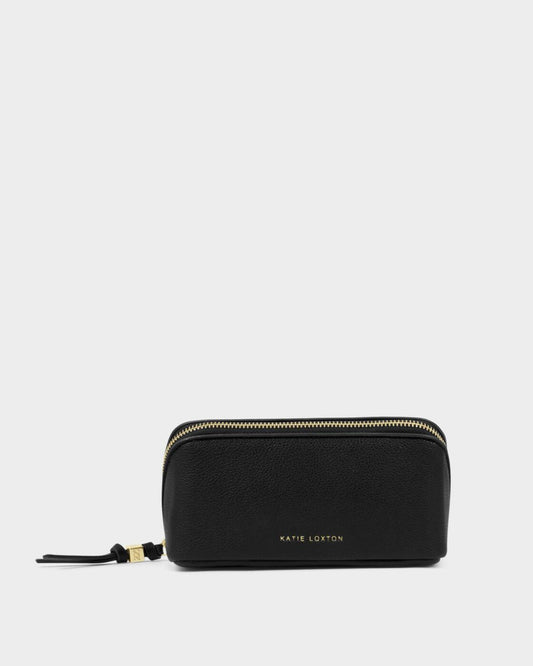 Katie Loxton Fold-Out Mirror Make Up Bag Black