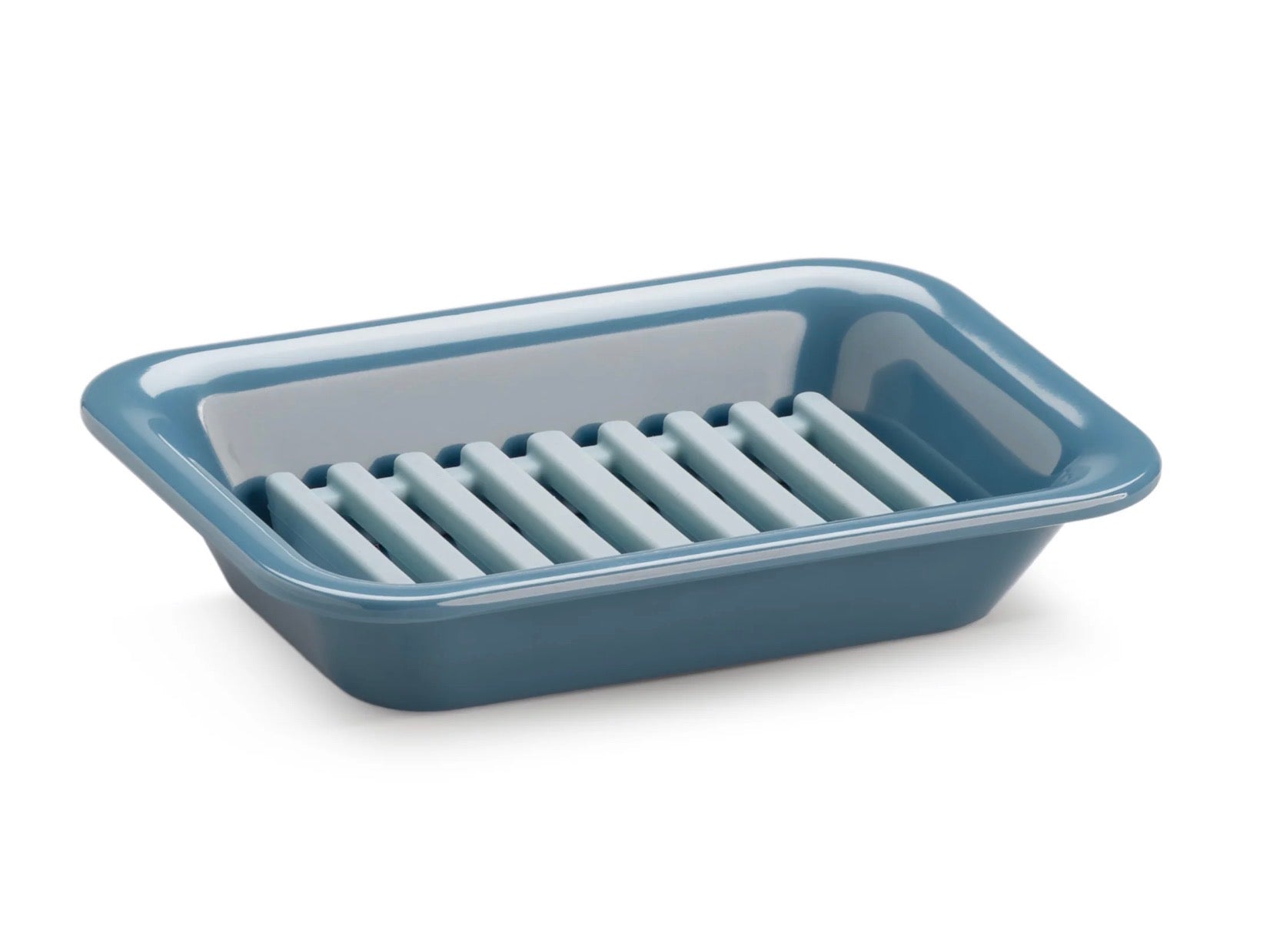 Zeal Two Part Provence Blue Melamine Soap Dish