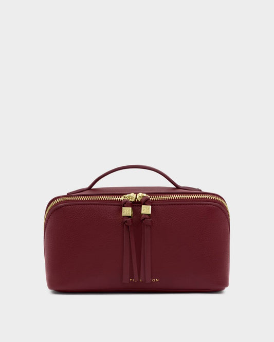 Katie Loxton Soho Medium Make Up/Wash Bag Cherry