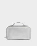 Katie Loxton Medium Fold-Out Wash Bag Silver Patent Crackle