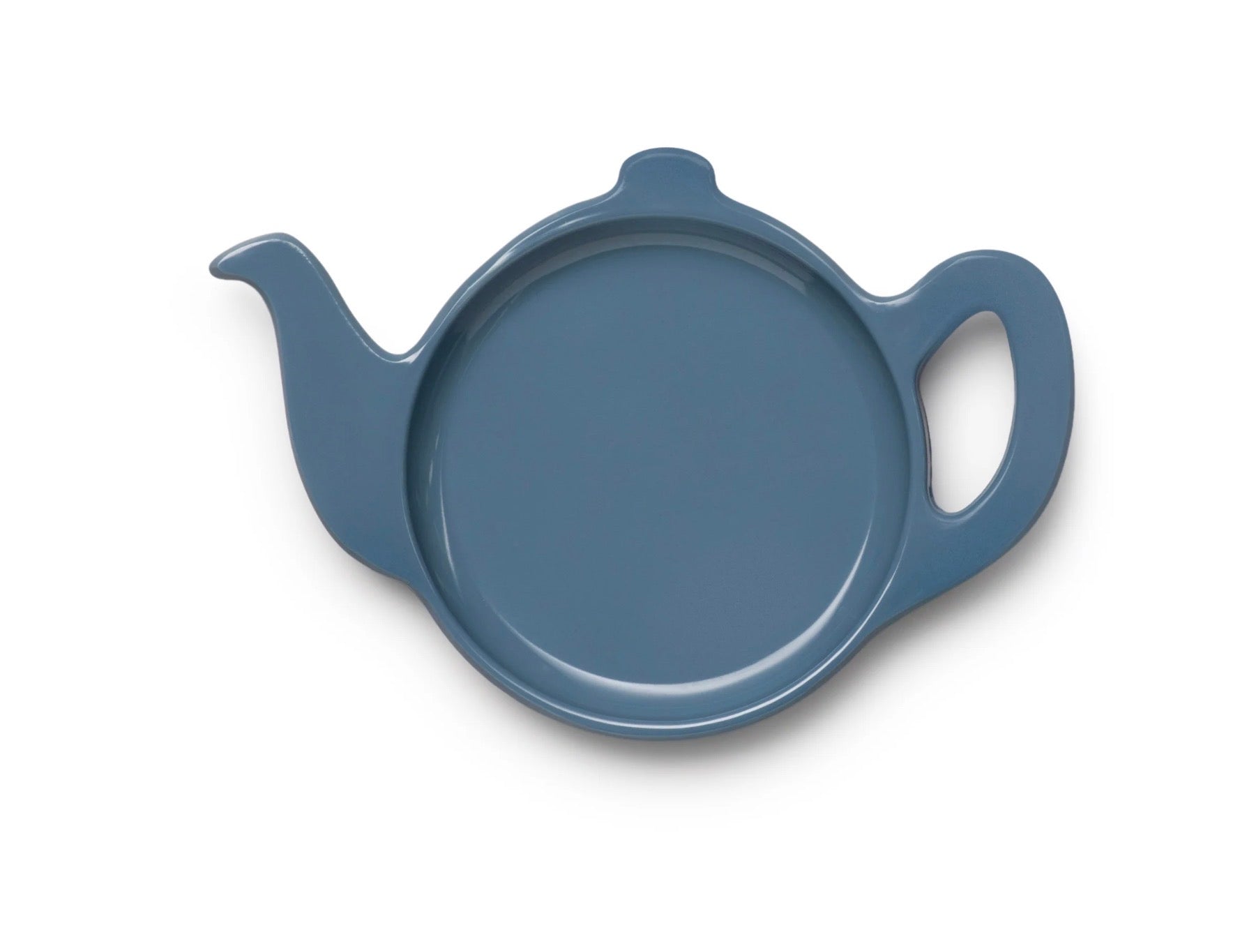 Zeal Teapot Shaped Melamine Provence Blue Tea Bag Tidy