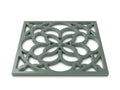 Zeal Square Dark Sage Silicone Heritage Hot Mat Trivet, 18cm