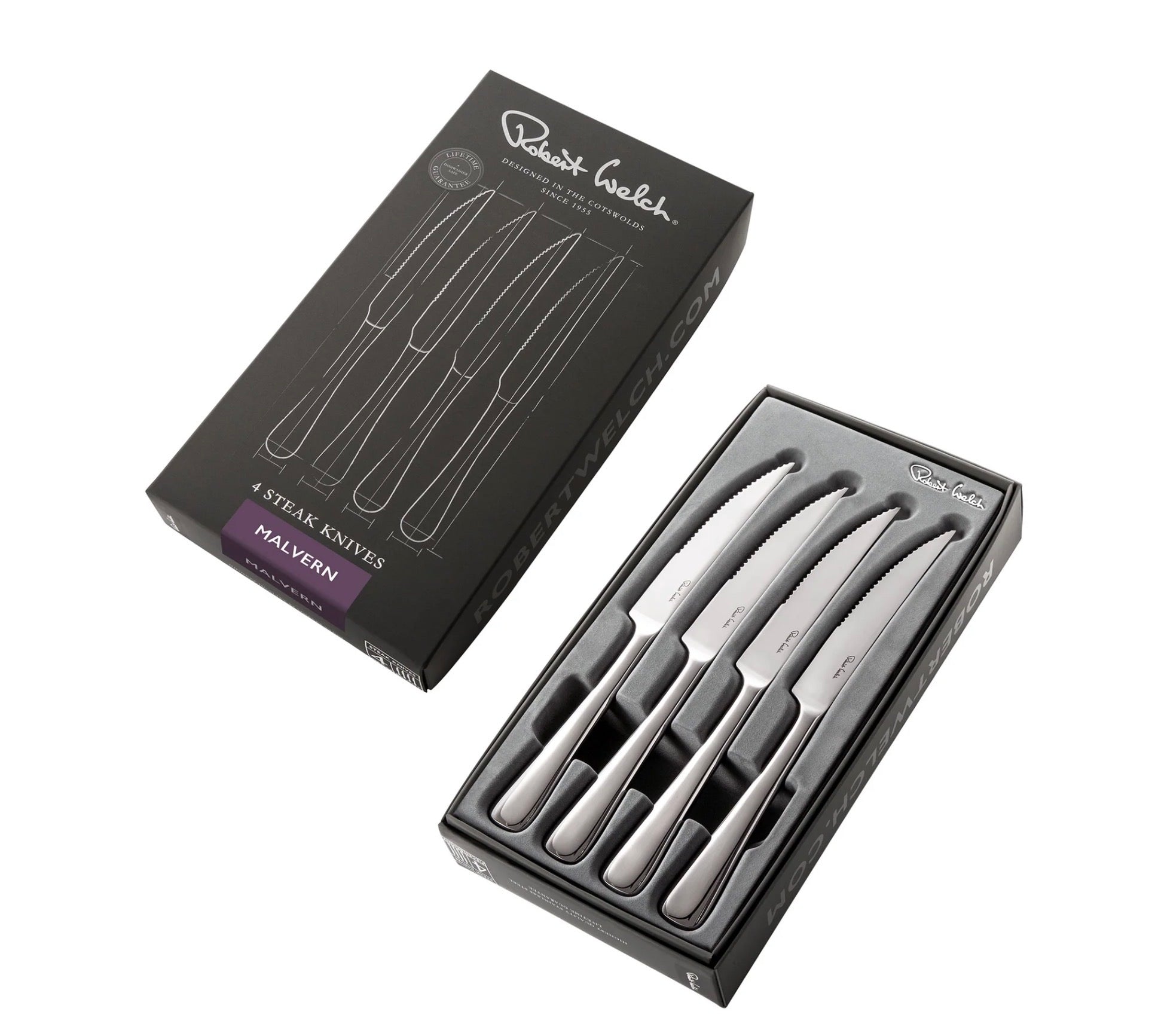 Robert Welch Malvern Bright Steak Knife Set of 4
