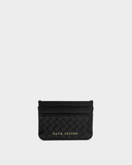 Katie Loxton Nova Woven Texture Cardholder Black