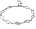 Clogau Past Present Future Sterling Silver Multi-Link Bracelet with Topaz