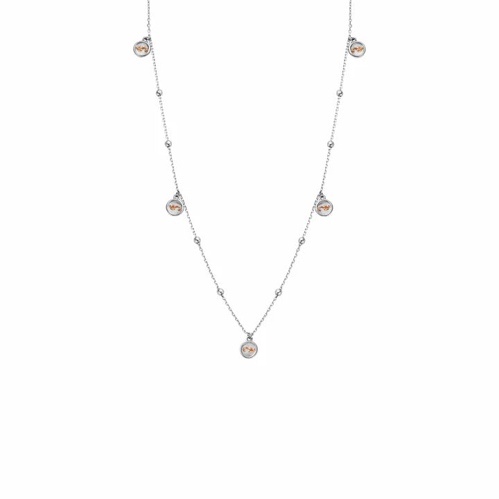 Clogau Insignia Sterling Silver Drop Necklace
