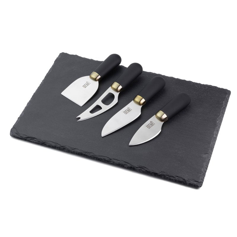 Taylor’s Eye Witness Brooklyn Cheese Knives and Slate Board Set