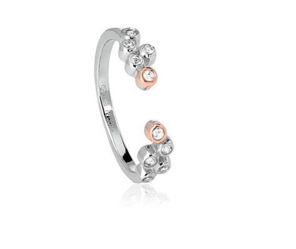 Clogau Silver Celebration Stacking Ring Size O