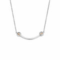 Clogau Insignia Sterling Silver Curve Necklace