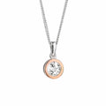 Clogau Celebration Sterling Silver Single Stone Pendant with Topaz
