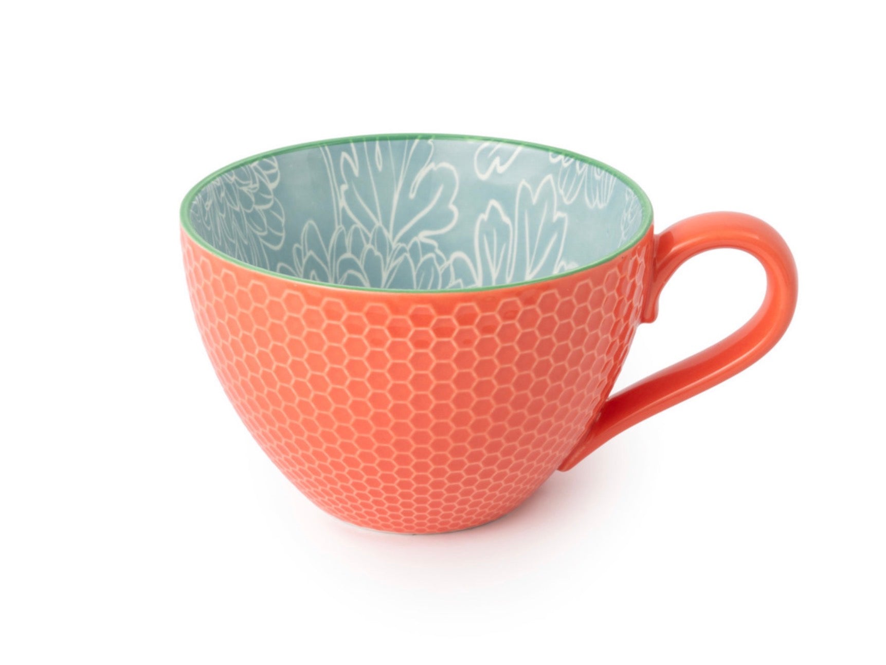 Mikasa Grey Floral Stoneware Mug 330ml