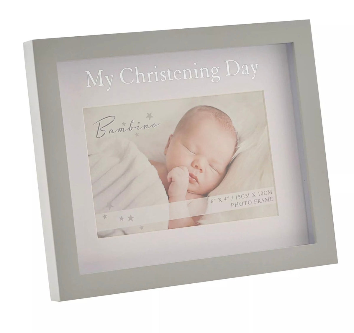 Bambino My Christening Day Frame 6” x 4” in Lidded Gift Box