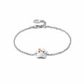 Clogau Paw Prints Sterling Silver Single-Paw Bracelet with Topaz