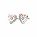 Clogau Forever Yours Sterling Silver Kiss Stud Earrings with CZ