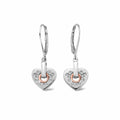 Clogau Cariad Sterling Silver Sparkle Drop Earrings with Topaz