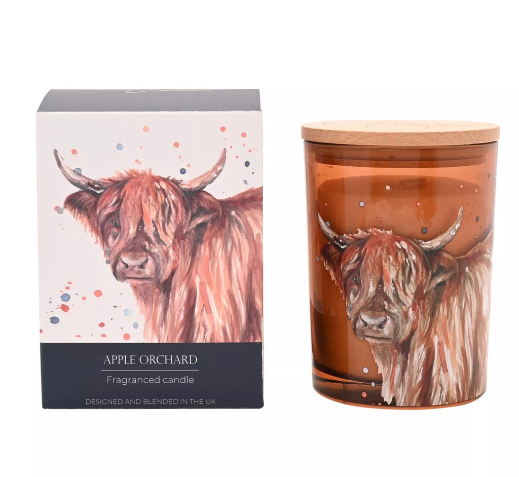 Meg Hawkins Candle Highland Cow Apple Orchard 250g