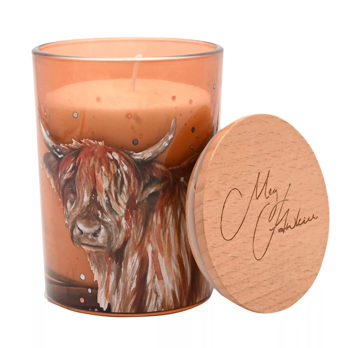 Meg Hawkins Candle Highland Cow Apple Orchard 250g