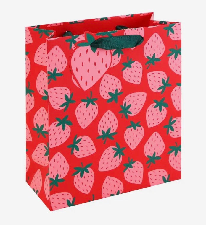 Neon Strawberry Gift Bag Medium