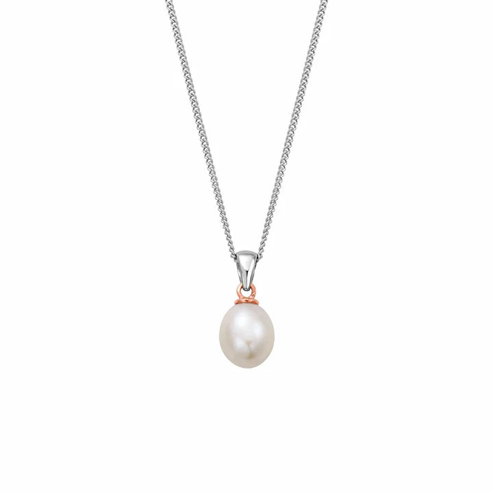 Clogau Nature's Wonder Sterling Silver Beachcomber Pendant with Pearl