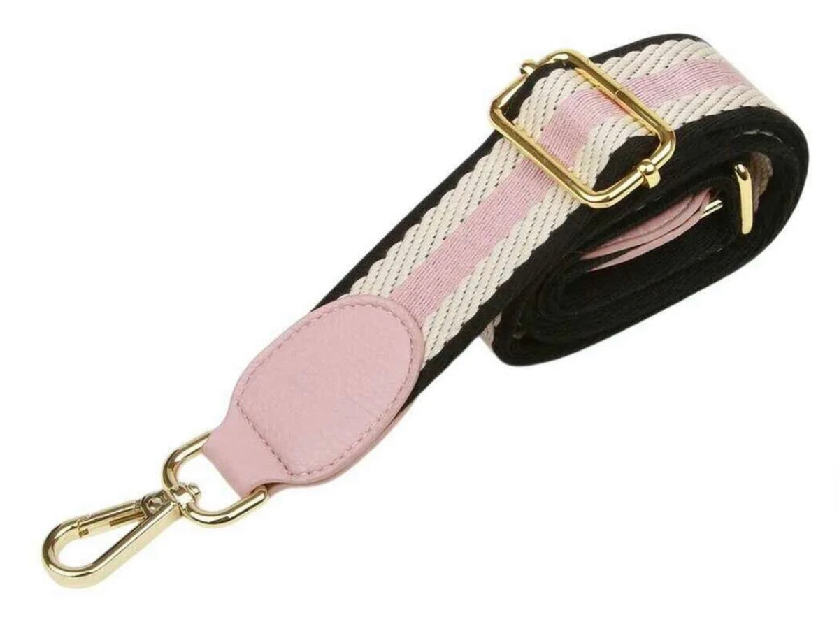 Alice Wheeler Pink Stripe Cross Body Strap